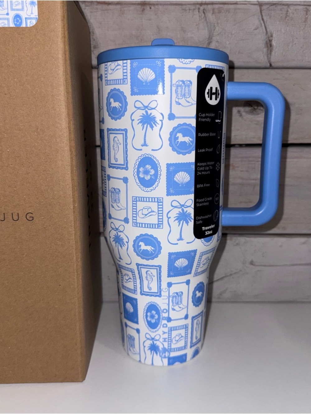 HydroJug 32oz Traveler - COASTAL COWGIRL - Brand New in Box!